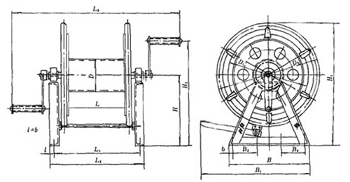 CBT 3468-1992 Marine Steel Wire Rope Reel Type AW and A 4.png